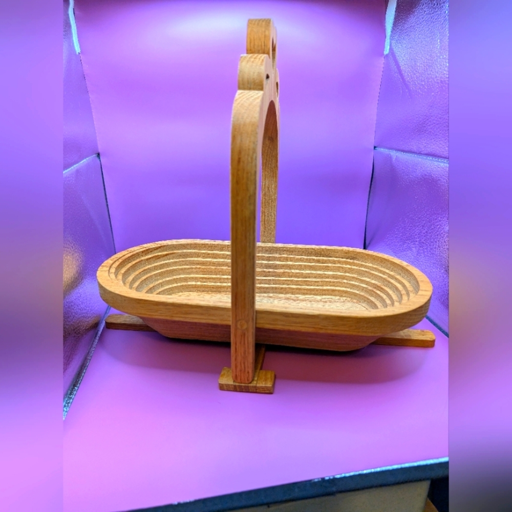 Box#13 🔥 5 For $35 🔥 Oak Folding Fruit Basket